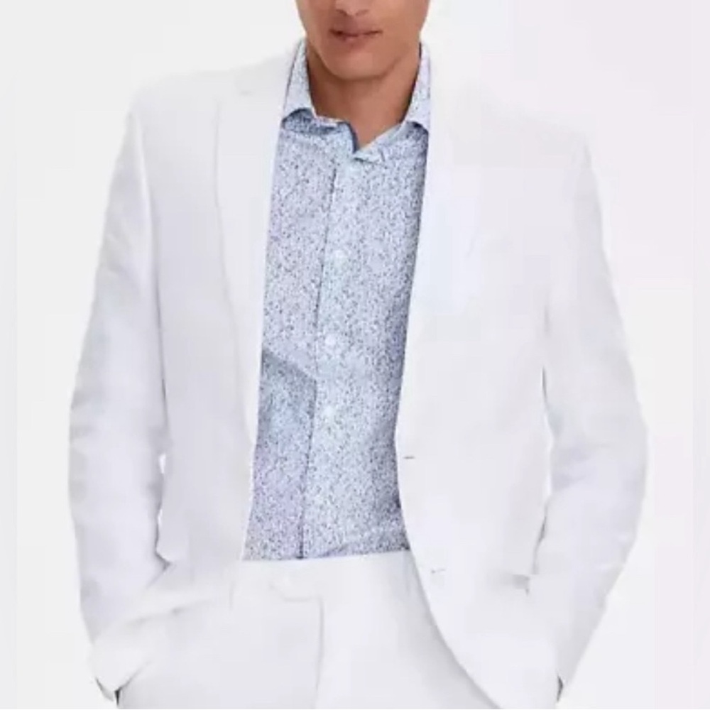 Bar III Crisp White Men's Blazer